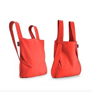 NEW Notabag folding backpack/bag/shopping tote Red